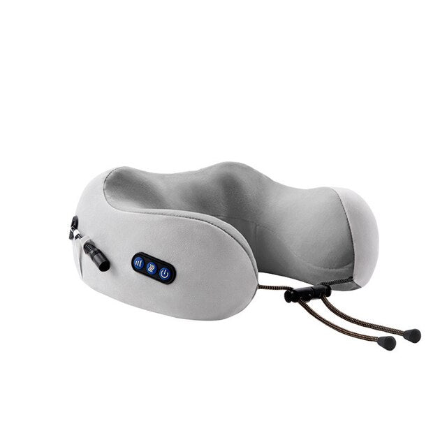 Multifunctional U-shaped Massage Pillow New Electric Heating Cervical Spine Neck Massager Car Portable Soft Pillow for Women Man