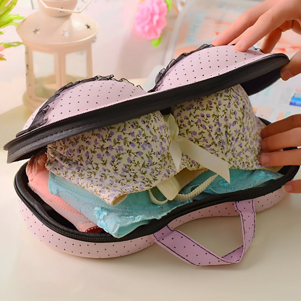 MAAUVTOR Bra and Panty, Lingerie Organiser Travel Bag Underwear