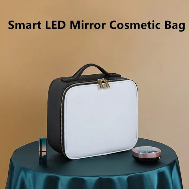 IllumiGlam™ - Travel Makeup Bag (INCLUDES LED Backlit Mirror)