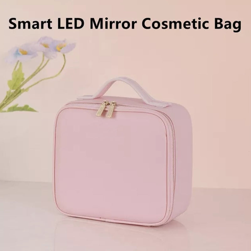 IllumiGlam™ - Travel Makeup Bag (INCLUDES LED Backlit Mirror)