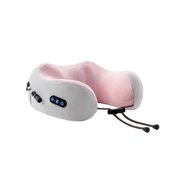 Multifunctional U-shaped Massage Pillow New Electric Heating Cervical Spine Neck Massager Car Portable Soft Pillow for Women Man