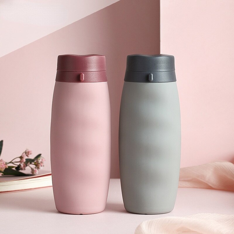 600ml Foldable Water Bottles Soft Flask Sports Drinking Water Bag Collapsible Portable Outdoor Running Camping Travel BPA Free