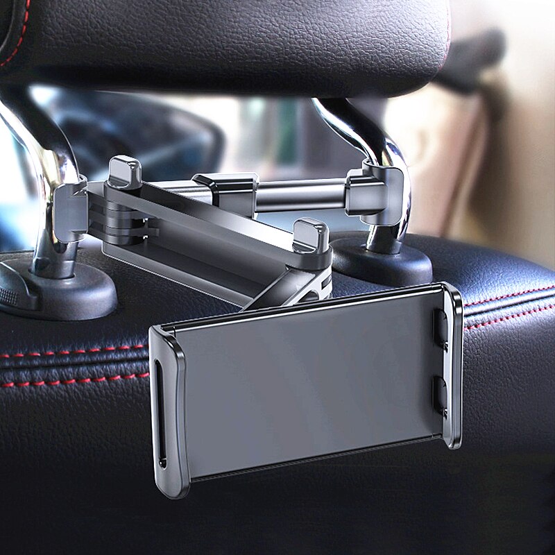 2021 Car Rear Pillow Telescopic Phone Holder Tablet Car Stand Seat Rear Headrest Mounting Bracket for Phone iPad Tablet Support