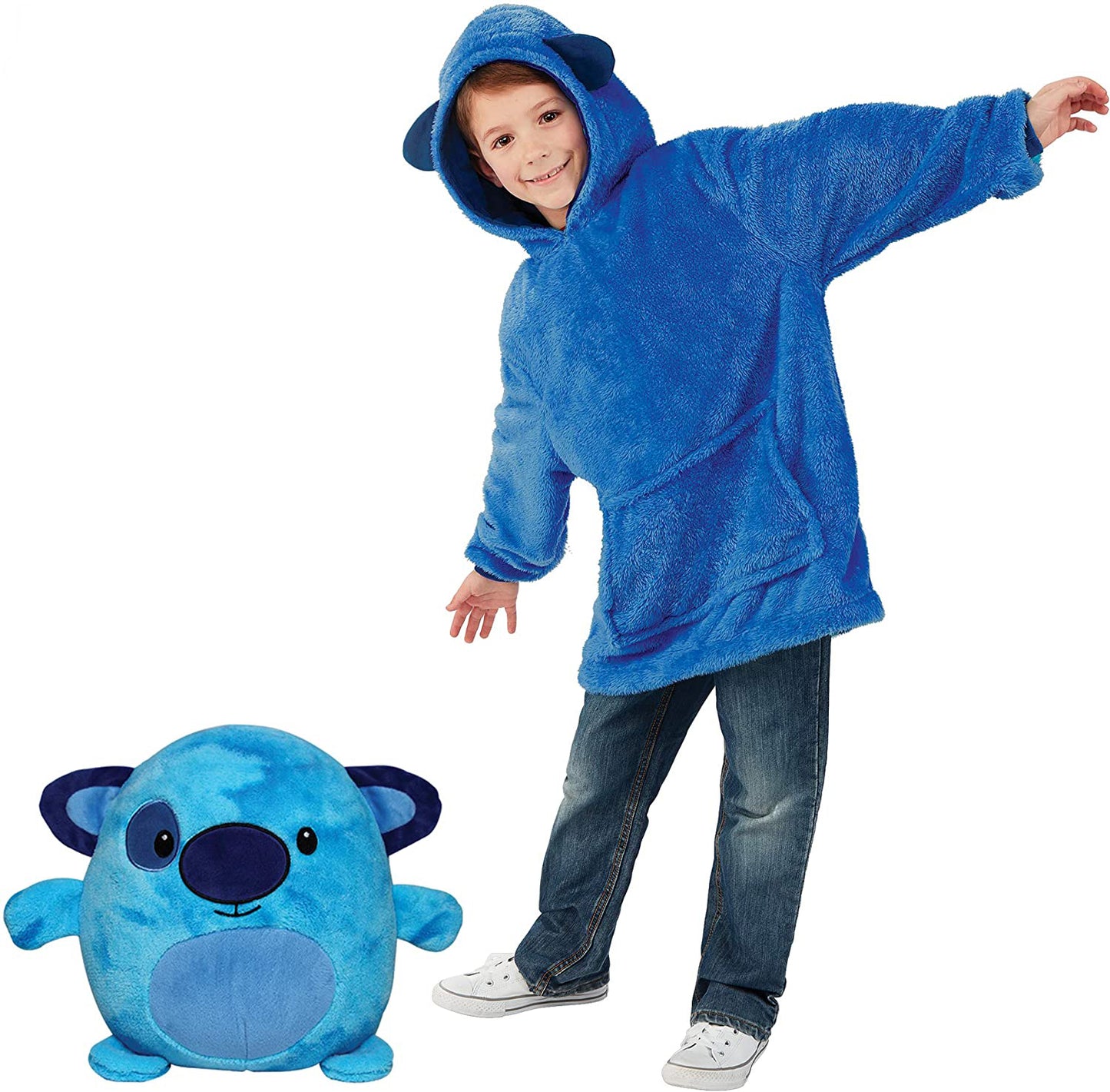 CuddlyFurends™ - Kids Plush Toy Character Hoodie - Traveler's Haven