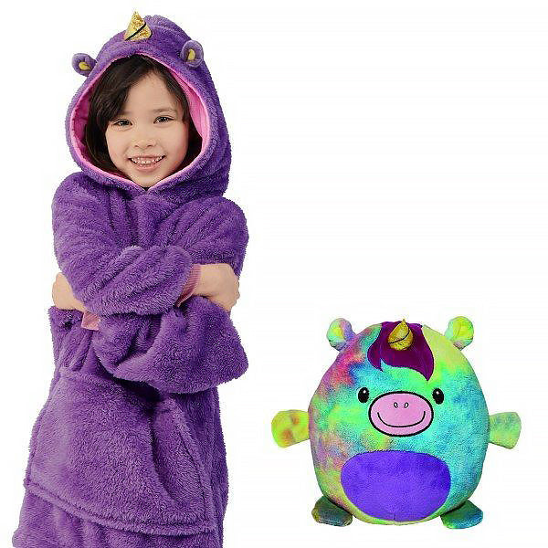 CuddlyFurends™ - Kids Plush Toy Character Hoodie - Traveler's Haven