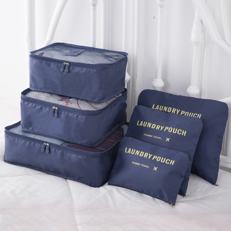 JourneyMate™ - 6Pcs Deluxe Travel Bag Oragnizer - Traveler's Haven