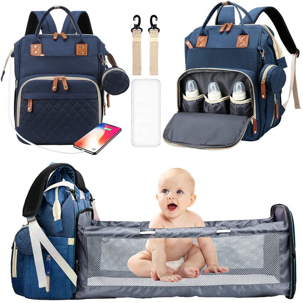 MommyMustHave™ - Boujee Diaper Bag (Turns into a Crib on the Go!) - Traveler's Haven