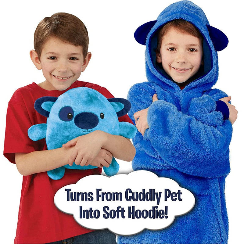 CuddlyFurends™ - Kids Plush Toy Character Hoodie - Traveler's Haven