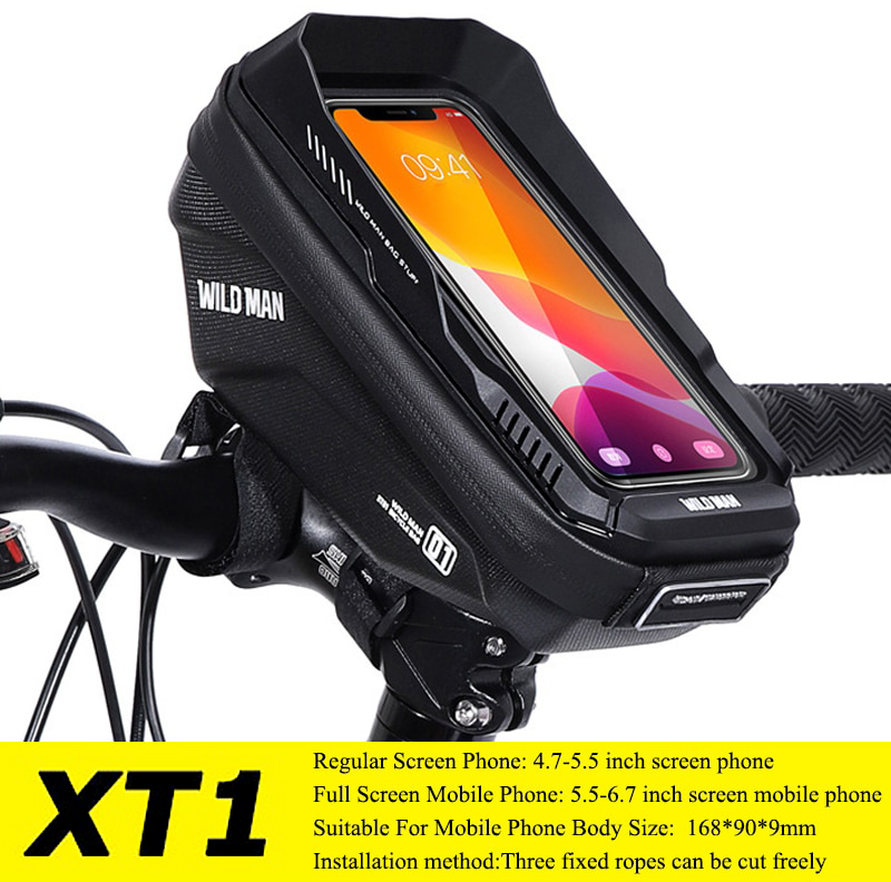 Wild man bike phone best sale mount bag
